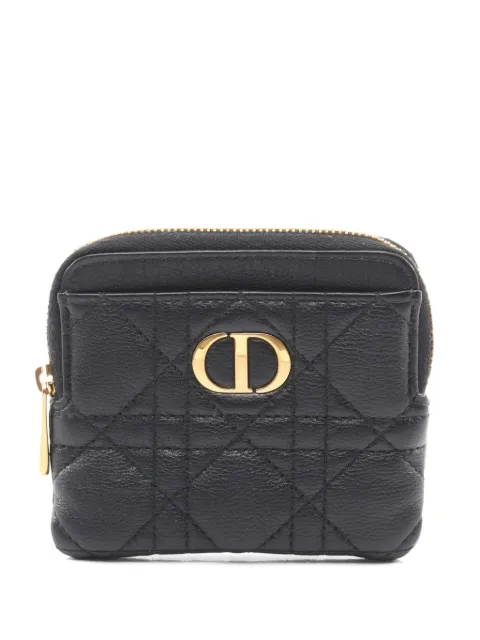 Christian Dior Pre-Owned 2010s Caro Cannage coin purse Black 1071571