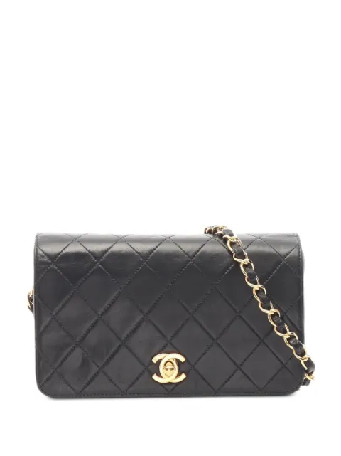 CHANEL Pre-Owned 2000-2002 mini Matelassé turn-lock shoulder bag Black 10792966363036