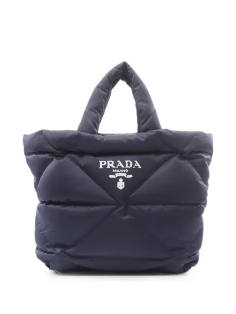 Prada Pre-Owned 2000s Re-Nylon quilted tote bag Grey 1073237