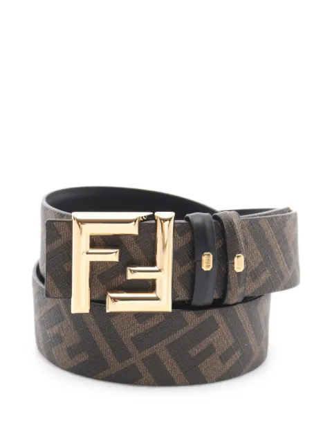 Fendi Pre-Owned Zucca FF buckle belt Black 1079182