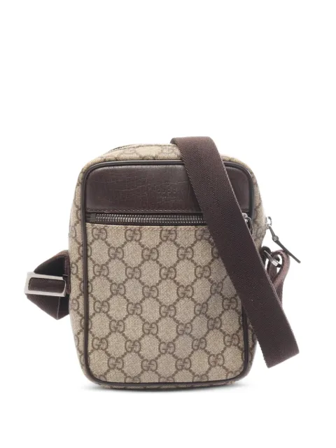 Gucci Pre-Owned 2000s GG Supreme shoulder bag Neutrals 1078429
