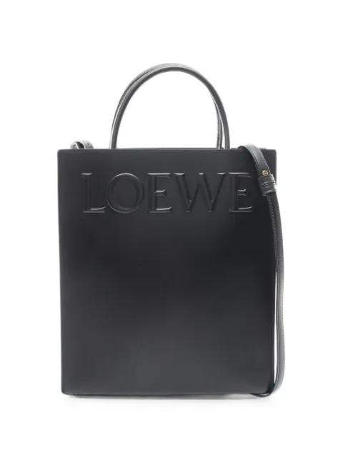 Loewe Pre-Owned 2010s Standard A4 leather tote bag Black 1069468
