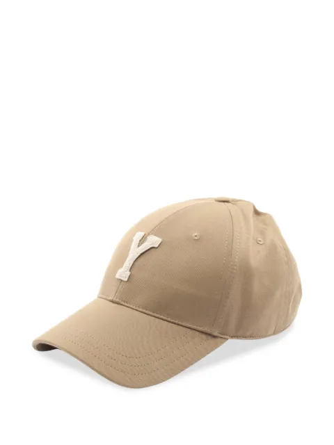 Saint Laurent Pre-Owned Varsity Y baseball cap Neutrals 1078867