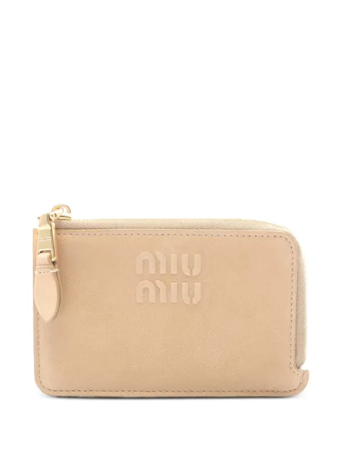 Miu Miu Pre-Owned 20s nappa leather wallet Neutrals 1078938