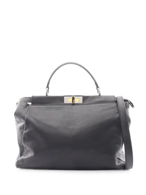 Fendi Pre-Owned 2010s large Peekaboo tote bag Black 1079976