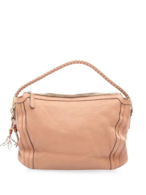 Gucci Pre-Owned 2000s Bella braided-handle leather shoulder bag Pink 1075938