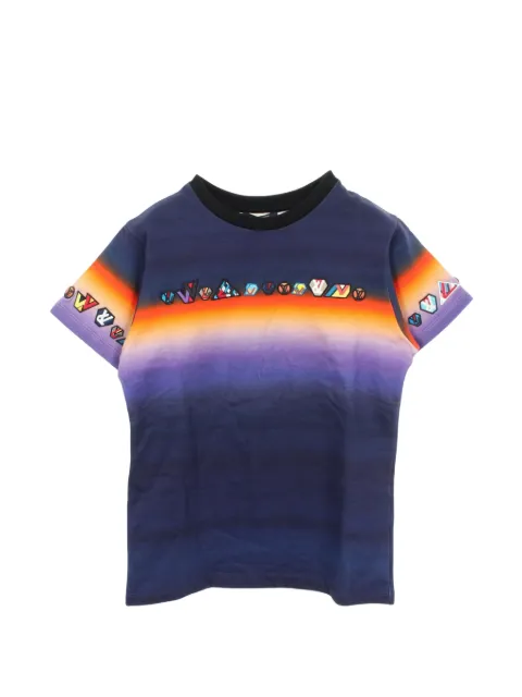 Louis Vuitton Pre-Owned 2020s tie-dye patch T-shirt Blue 1075315