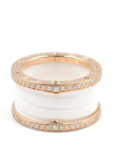 Bvlgari Pre-Owned 2010s B-zero1 diamond ring Pink 1076736EY69RC