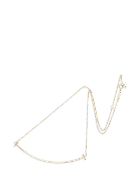 Tiffany & Co. Pre-Owned 2010s T Smile necklace Pink 1079142