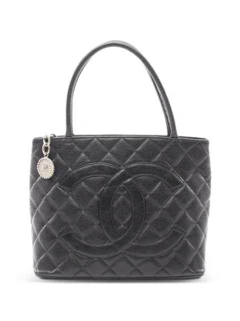 CHANEL Pre-Owned 2002-2003 Reissue leather tote bag Black 10802977166626