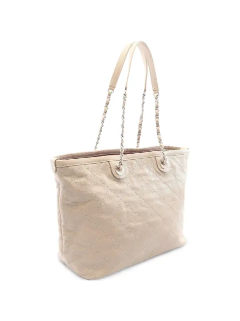 CHANEL Pre-Owned 2014-2015 Wild Stitch Caviar-leather tote bag Neutrals 107657720788473