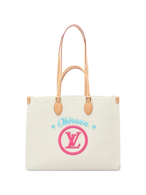 Louis Vuitton Pre-Owned 2021s On-the-go GM Okinawa Limited Edition tote bag Neutrals 1080312