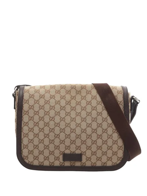 Gucci Pre-Owned 2000s GG canvas shoulder bag Neutrals 1080301