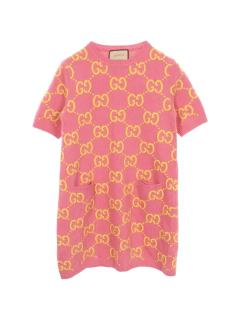 Gucci Pre-Owned 2010s GG jacquard mini dress Pink 1076763