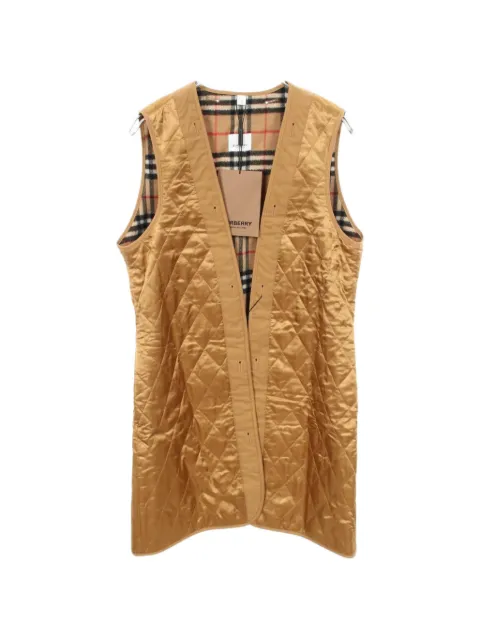 Burberry Pre-Owned 2020s quilted gilet Brown 1069685