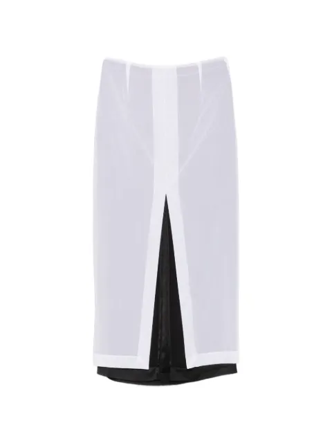 The Row Ismara layered maxi skirt White 11040W5065