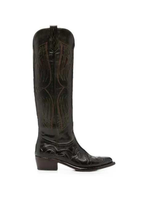 ERALDO leather cowboy boots Brown MALU2