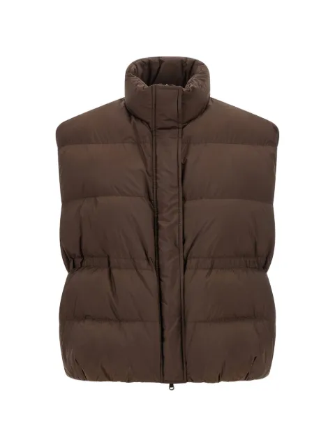 Brunello Cucinelli zip-up quilted gilet Brown MD5987612C092