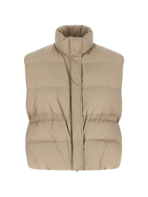 Brunello Cucinelli zip-up quilted vest Neutrals MD5987612C7958