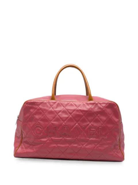 CHANEL Pre-Owned quilted travel bag Pink OPV10497