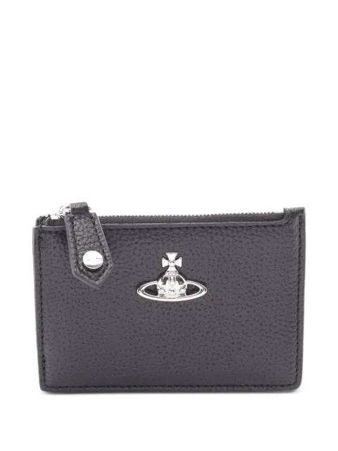 Vivienne Westwood Pre-Owned 2020s Orb card-case coin purse Black 1080500