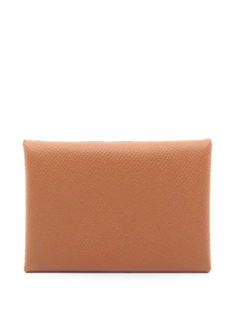 Hermès Pre-Owned Calviduo Clemence coin purse Neutrals 1075103B
