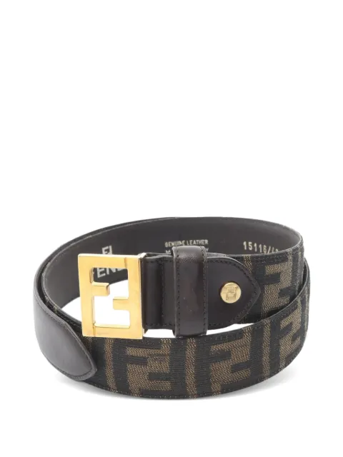 Fendi Pre-Owned 2000s Zucca belt Brown 1075356