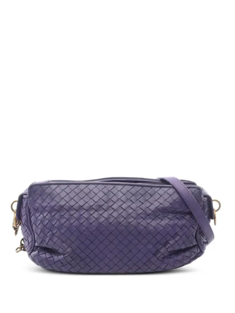 Bottega Veneta Pre-Owned 2000s Intrecciato leather shoulder bag Purple 1076079