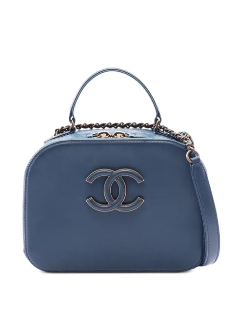 CHANEL Pre-Owned 2016-2017 Coco Mark shoulder bag Blue 107856323128346