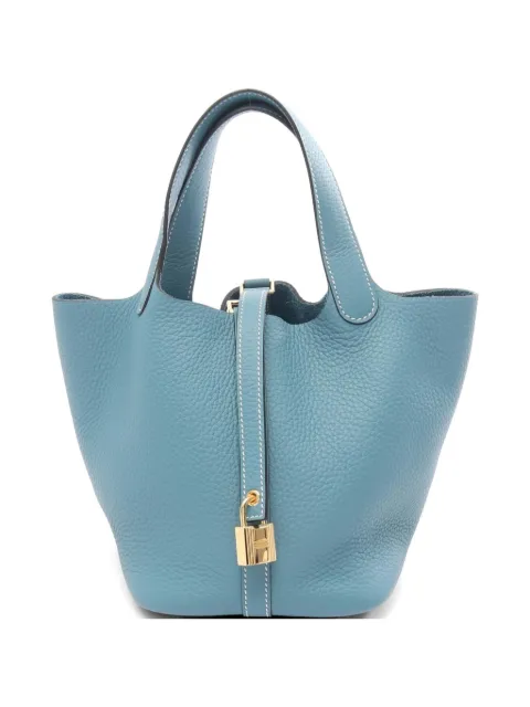 Hermès Pre-Owned small 2025 Picotin Lock tote bag Blue 1078795K