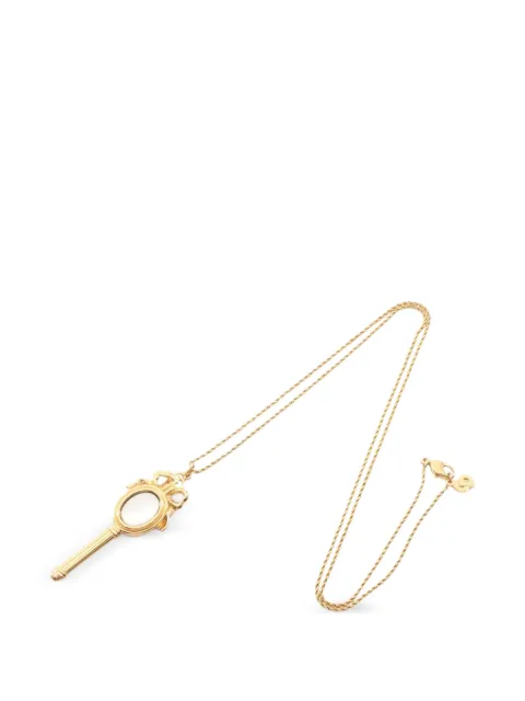 Christian Dior Pre-Owned 2010s Mirror Motif necklace Gold 1073680