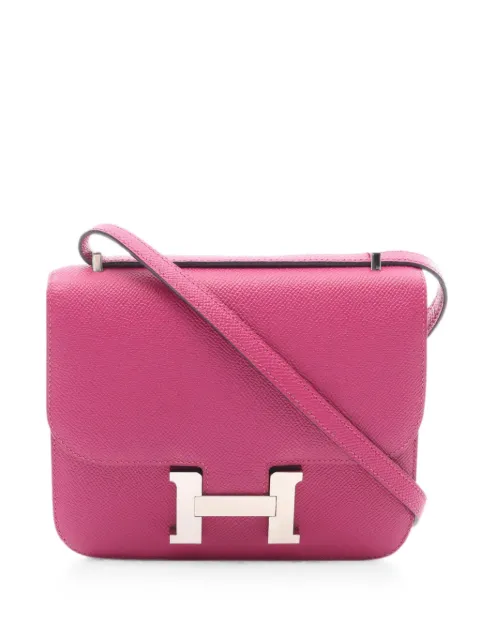 Hermès Pre-Owned 2018 mini Constance shoulder bag Pink 1077258C