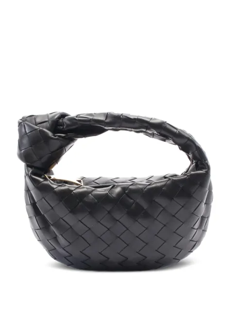 Bottega Veneta Pre-Owned 2020s mini Jodie knotted tote bag Black 1078819