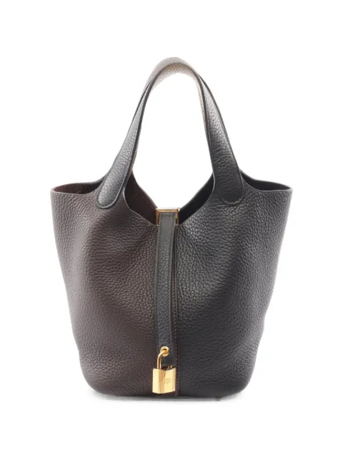 Hermès Pre-Owned 2024 PM Picotin Lock handbag Black 1077009W