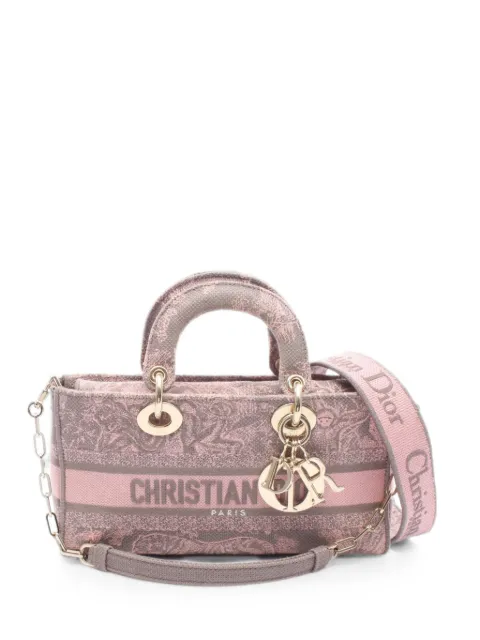 Christian Dior Pre-Owned 2010s Lady D-Joy canvas handbag Pink 1077383