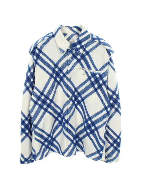 Burberry Pre-Owned 2010s check-print shirt jacket White 1074295
