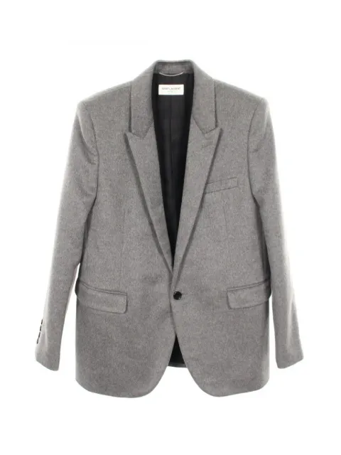 Saint Laurent Pre-Owned 2010s peak-lapel blazer Grey 1071430