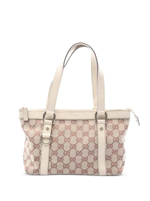 Gucci Pre-Owned 00s Abby GG-canvas tote bag Neutrals 1076082