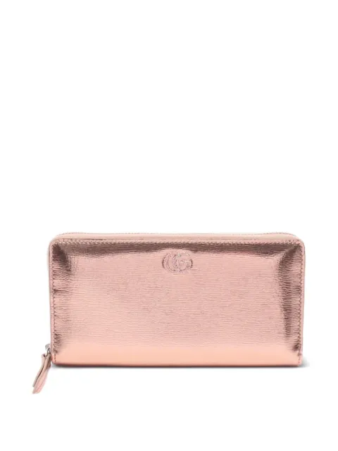 Gucci Pre-Owned 2010s Double G zip-around wallet Pink 1078514