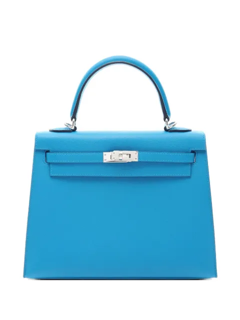 Hermès Pre-Owned 2023 Kelly 25 tote bag Blue 1077243B