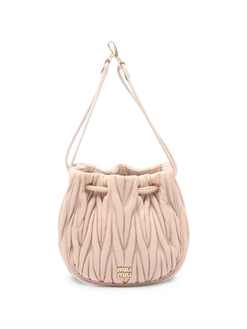 Miu Miu Pre-Owned 2010s Matelassé shoulder bag Pink 1075578