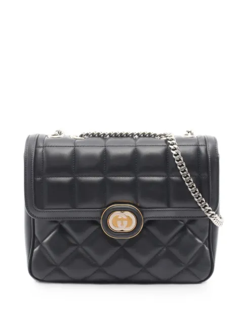 Gucci Pre-Owned 2010s Deco shoulder bag Black 1076571