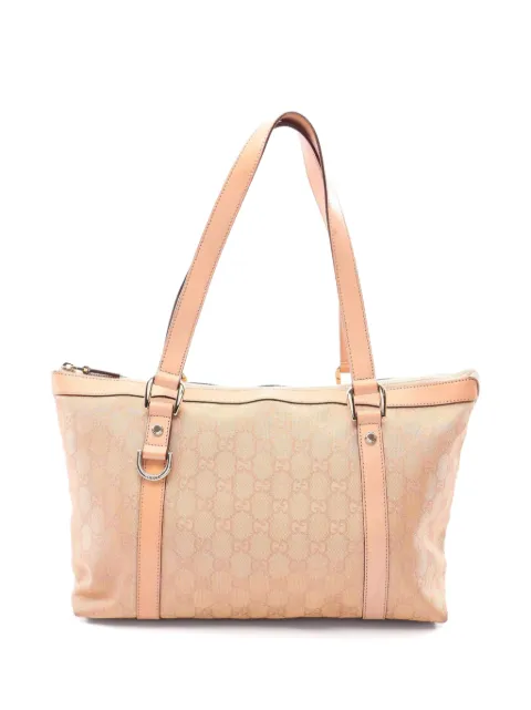 Gucci Pre-Owned 2000s Abby GG-canvas tote bag Neutrals 1078029