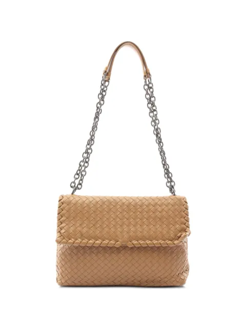 Bottega Veneta Pre-Owned 2000s Olympia Intrecciato shoulder bag Neutrals 1079163