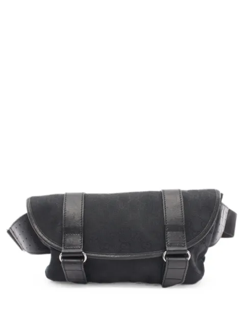 Gucci Pre-Owned 2000s GG canvas belt bag Black 1076118