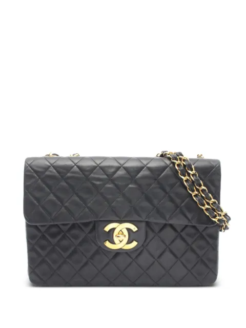 CHANEL Pre-Owned 2019 large Matelassé 34 shoulder bag Black 1076546297XXXX