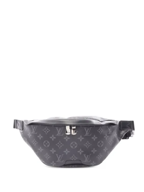 Louis Vuitton Pre-Owned 2021s Monogram Eclipse Discovery belt bag Grey 1079840