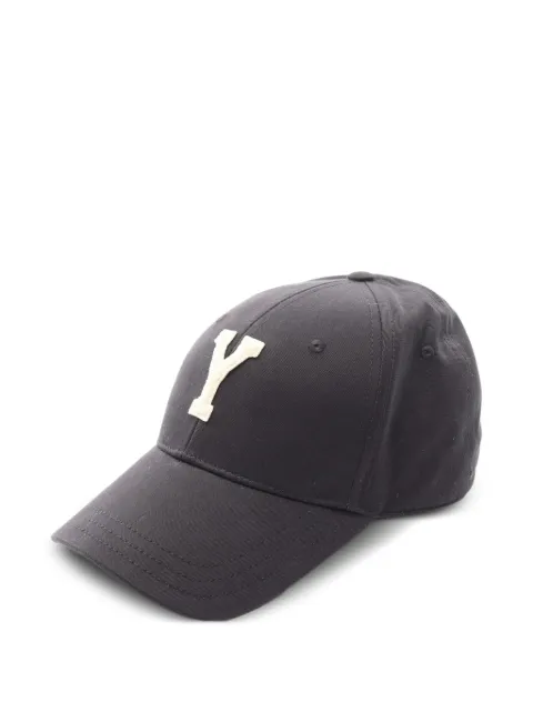 Saint Laurent Pre-Owned 2020s Y Varsity baseball cap Black 1078863