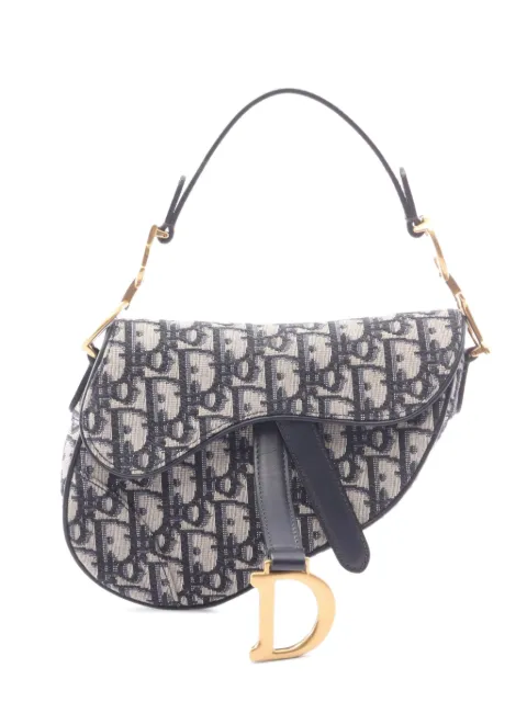 Christian Dior Pre-Owned 2010s mini Saddle Oblique handbag Blue 1077288