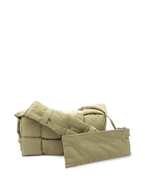Bottega Veneta Pre-Owned 2010s Tech Cassette padded shoulder bag Green 1077606